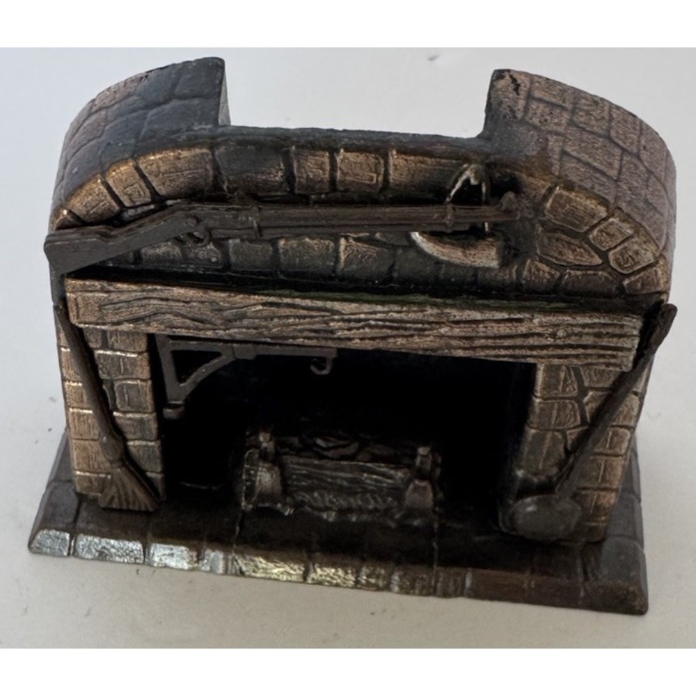 Durham Miniature 1976 Metal #30 FIREPLACE 2.25" Tall‎